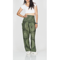 Harembroek Medium Mono Mandala groen